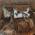 Cowhide Fringe Purse