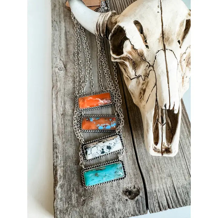 Turquoise Bar Necklace